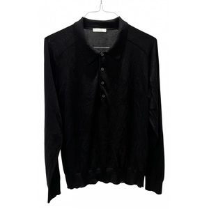 The Row Diego Polo - Silk and Cotton Blend - Dark Navy - Size XL